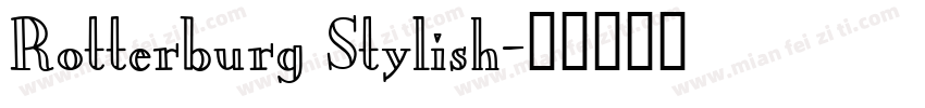 Rotterburg Stylish字体转换